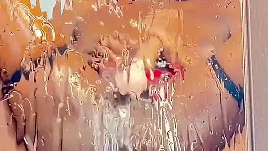 Ayna sırılsıklam! Yeni oyuncağım ve vibratörümle yoğun fışkırtma seansı