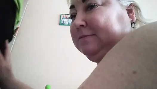 Derin bir saksodan sonra bir kaltaktan ağız dolusu döl
