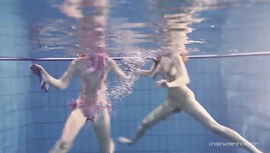 Sarışın ve esmer duna ve nastya – su altı tatlıları