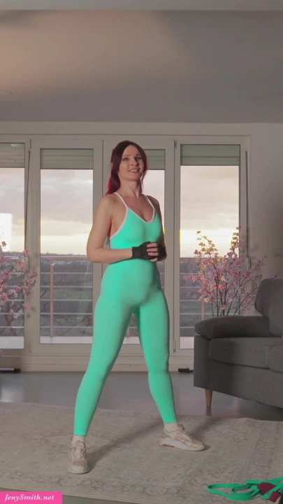 Jeny Smith ile antrenman. Tam video sadece JenySmith.net
