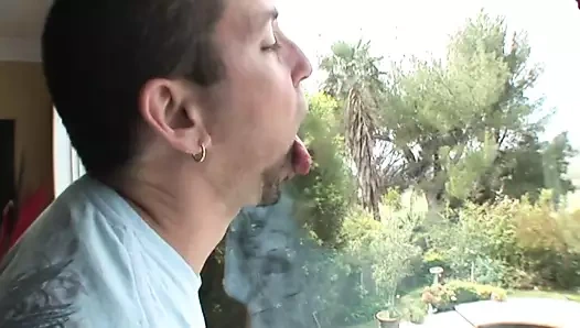 Karanlık mexican sürtük alır çük ve büyük yüz