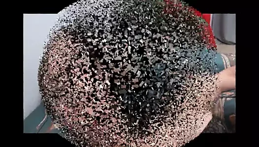 baskın bir transeksüel ayak ve emme köle