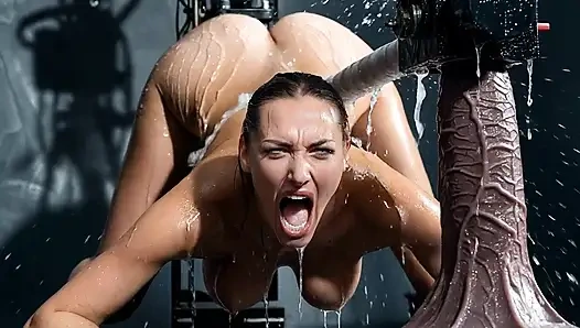 Aşırı sikiş makinesi beni 10 kez boşaltıyor