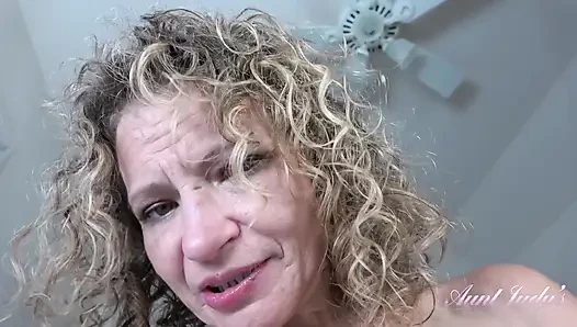 AuntJudys - Your Skinny Mature Step-Aunt Tia - Taboo Morning Ride