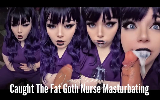 Şişman gotik hemşire mastürbasyon yaparken yakalandı
