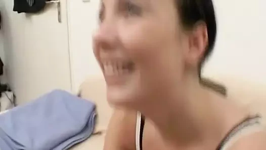 Sevimli Alman bebek gibi arkadan sikiliyor