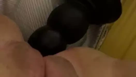 Derin anal fişi ile cumming.