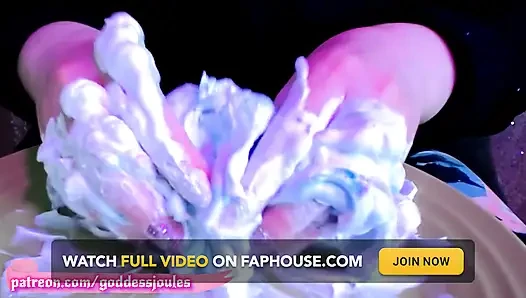 Dev kadın götünü sikiyor asmr parıltılı slime