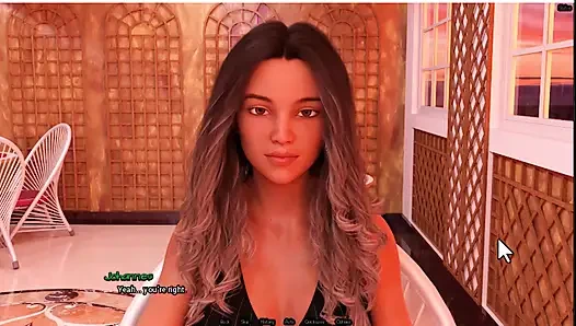 Radiant 6, garson bana göğüslerini gösteriyor