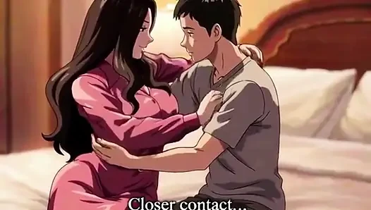 Üvey anne deneyimsiz üvey oğluna nasıl sikişeceklerini öğretiyor