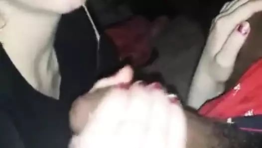 Yarım yamalak oral seks tarafından bir dik civciv