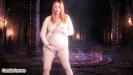 Göttliches ritual, um deinen bauch zu besamen