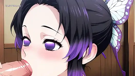 Shinobu'nun sıkı küçük vücudu her santimini aldı - ve daha fazlası için yalvardı - yapay zeka oluşturuldu