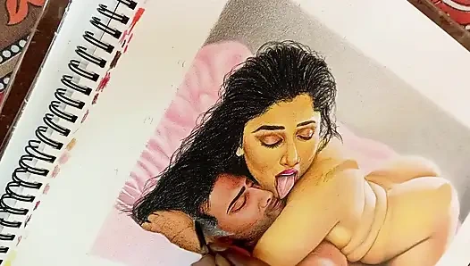 Stunningly beautiful desi indian woman fucking husband's friend when no one is at home