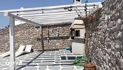 Mykonos güneşinin altında tutku