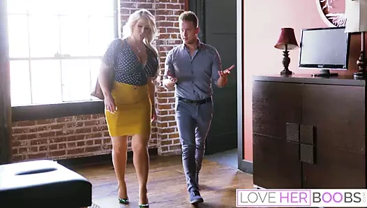 Busty sarışın milf sweetens the anlaşma