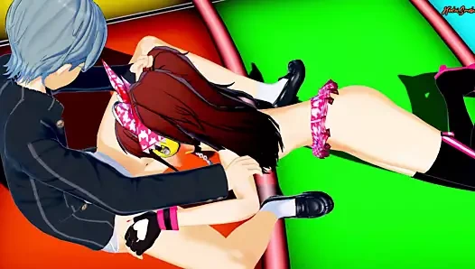 Rise ağzını sikiyor ve halka cum tükürüyor.