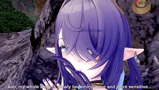 Lauma ateşli seksi seks - Genshin Impact