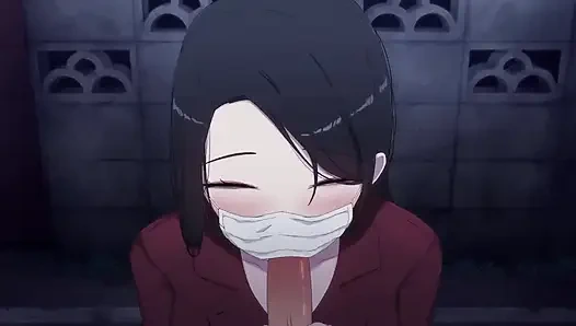Maskeli Kuchisake-onna oral seks