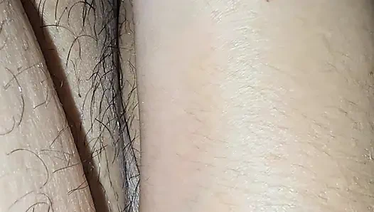 Arab step mom hand grabs Indian step son big balls