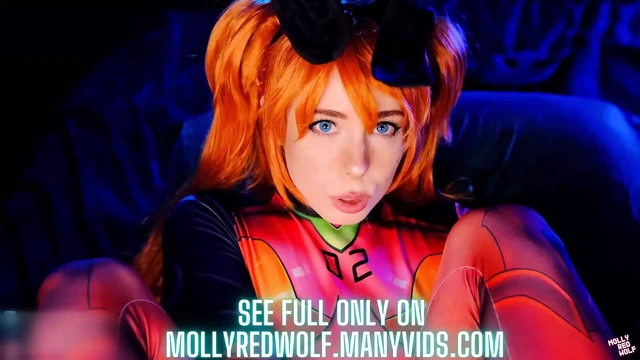 Грязный минет и кримпай из киски. Evangelion Asuka Langley - Mollyredwolf