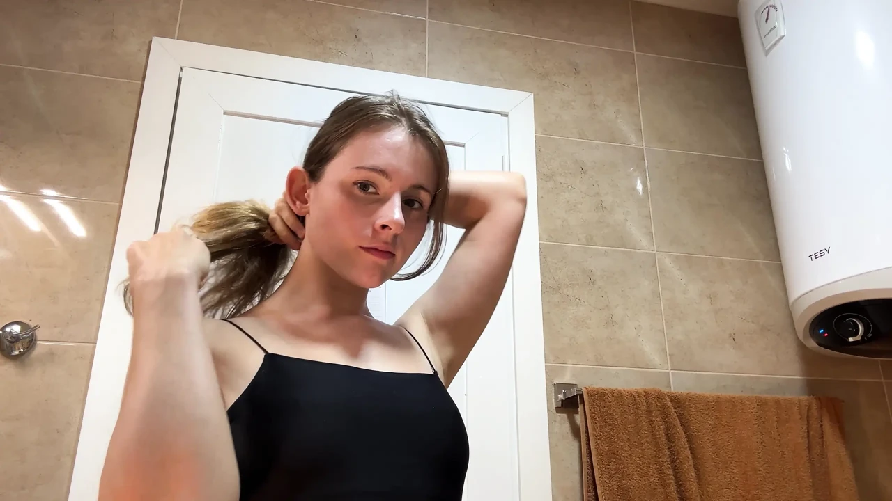 Black Top White Panties Pixie Shower - Soft Tease to Toy Bliss