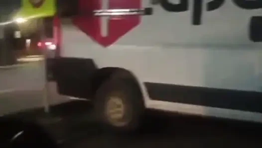 We almost got caught, jerking off in public!