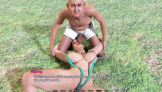 Mükemmel ev hanımı: ateşli evli kadın aldatılan kocası izlerken yaşlı adamla yaramaz yoga yapıyor - bölüm 17