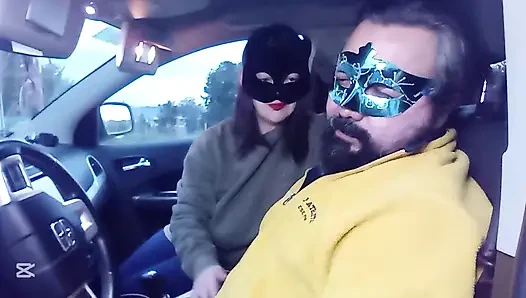 Arabada yüze tokat atma