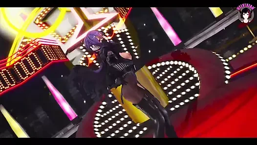 Oboro - seksi külotlu çorap dansı (3 boyutlu hentai)