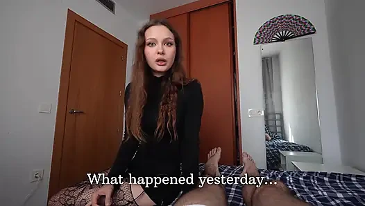 Üvey annem sessizliğim için teşekkür ediyor