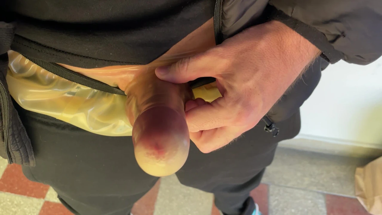 Transparan lateks yarak sheath pantolonlu dölümü çekiyorum