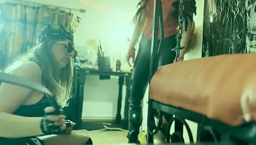 Merhametsiz palmiye dayağı - kısıtlanmış köle