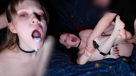 Kamera, kızıl saçlı tatlı bir kızla sahibinin dölünü yutan gerçek sert seks yakaladı