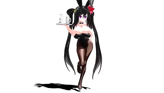 Büyük göğüsler tavşan kız yürüyüş