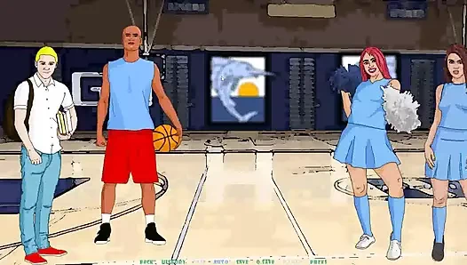 Onun egzersiz ile Goss ip ses-yardım sıcak üvey kardeş