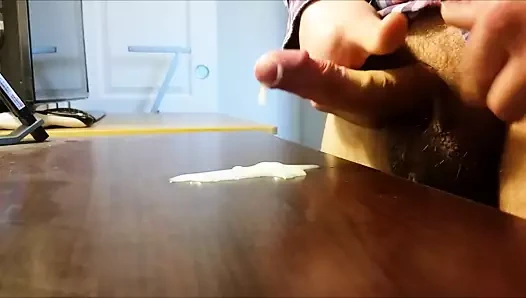 Yakın çekim yapışkan döl boşalması