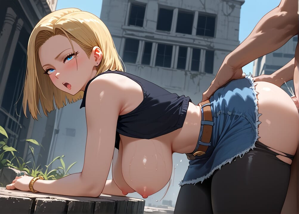 Android 18 - Sansürsüz Hentai | Yanlış dövüşü seçti