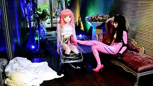 Lateks kigurumi kauçuk bebek