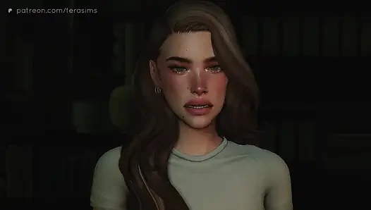 Taking my step-daughter's slutty bestfriend on the desk - The sims 4