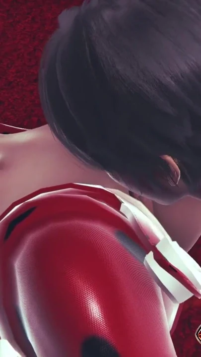 Ladybug rule34 3d hentai animasyon - ateşli kırmızı lateks takım elbiseli büyük memeli kız büyük meme masajının tadını çıkarıyor, derin oral seks, göt dilleme orgazmı | Klip 1