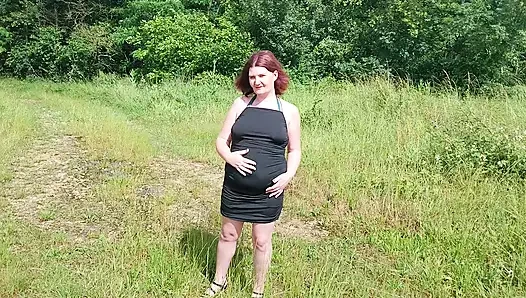 Doğanın ortasında gösteriş yapıyorum