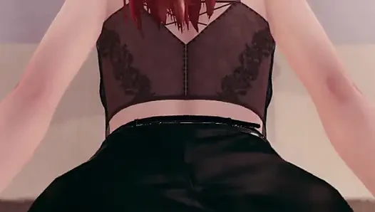 Orta yaşlı seksi üvey anne üvey oğluna iki kez boşalmasına yardım ediyor