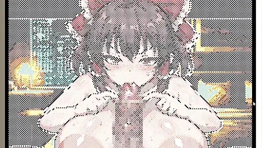 Hentai oyunu - touhou reimu pixel hentai seks animasyonu