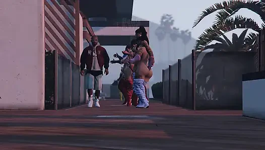 GTA 5 FRANKLIN CAPTAIN CRAZY DICK GIVING IT ALL OVER THE SAINTS GTA V