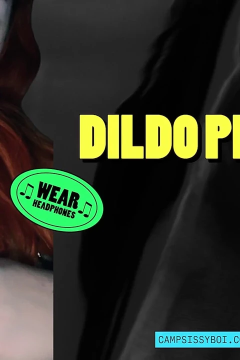 Kamp kadın kılıklı boi dildo pratiği sunuyor