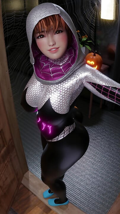 Cadılar bayramı özel spidey kas nsfw