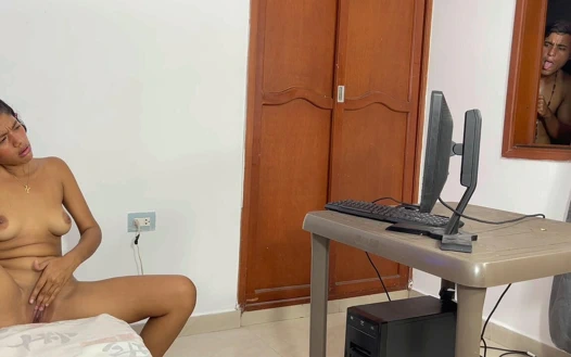 I Masturbate Watching Hot Videos While My Big Stepbrother Secretly Watches Me and Fucks Me with His Huge Penis