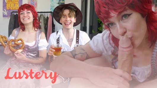 Sevimli amatör almanlar oktoberfest için sikişiyor - şehvet