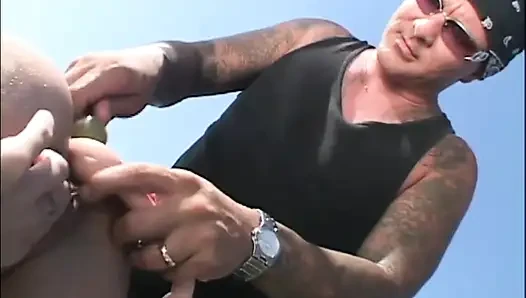 Anal üçlü grup seks